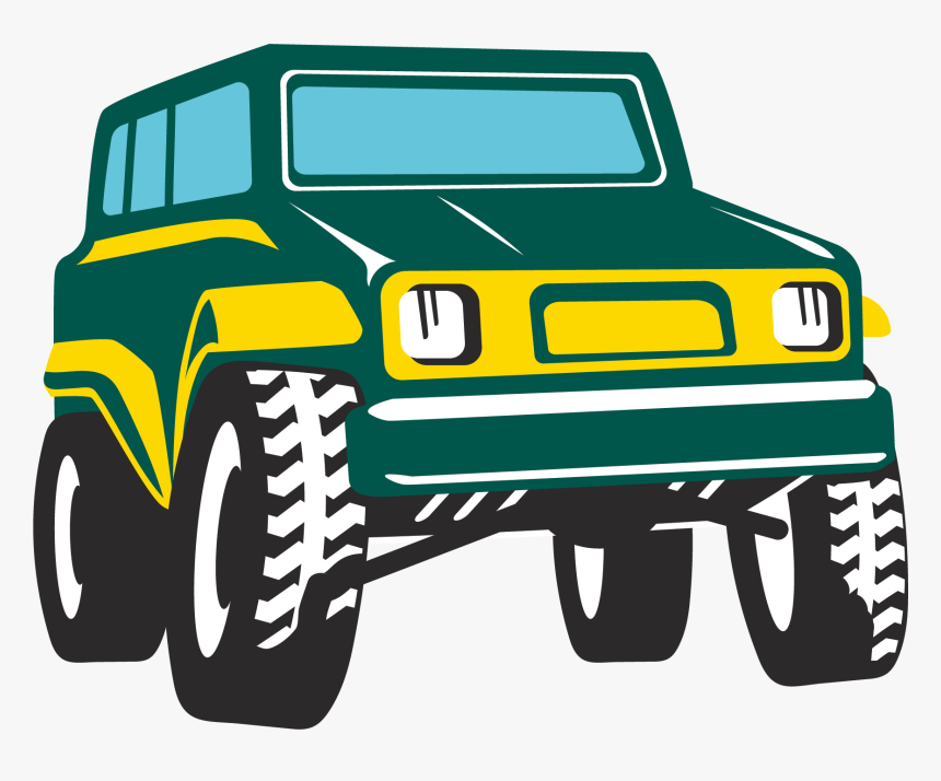 Transparent Jeep Vector Png - Off Road Car Cartoon, Png Download, Free Download