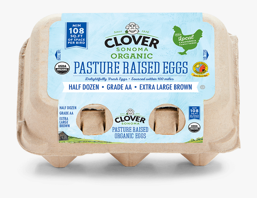 Organic Pasture Extra Large Brown Dozen Eggs - Sliced Bread, HD Png Download, Free Download