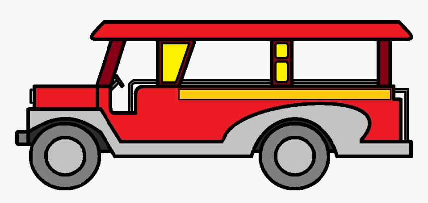 Transparent Jeep Vector Png - Cartoon Picture Of Jeepney, Png Download, Free Download