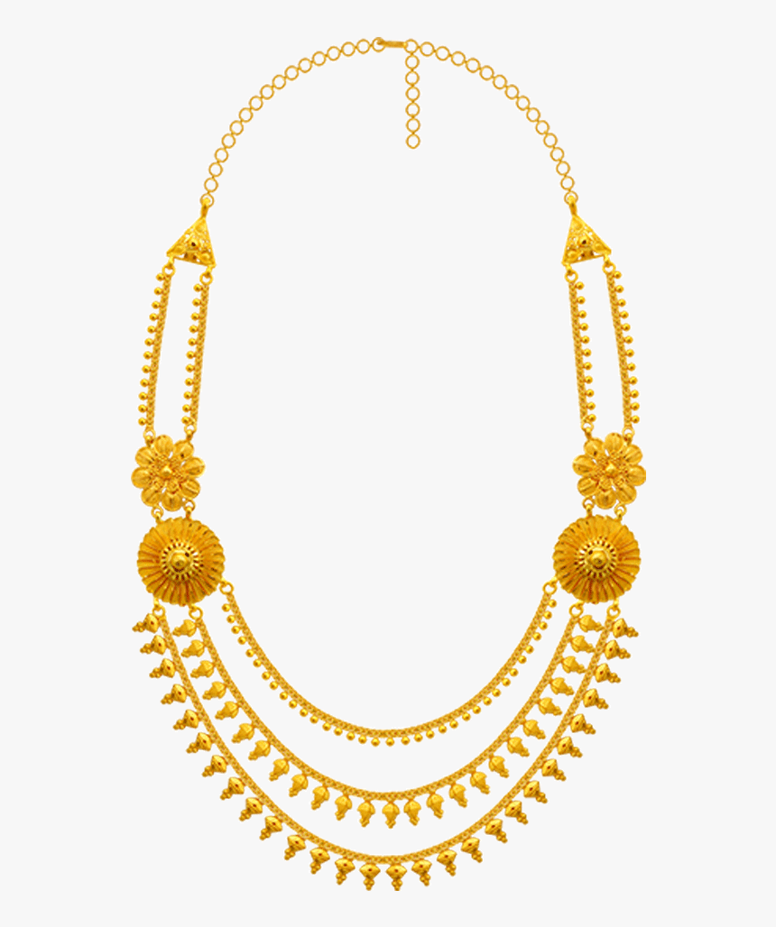 22k Yellow Gold Necklace Gold Necklace Pc Chandra - Etruscan Revival Gold Necklace, HD Png Download, Free Download