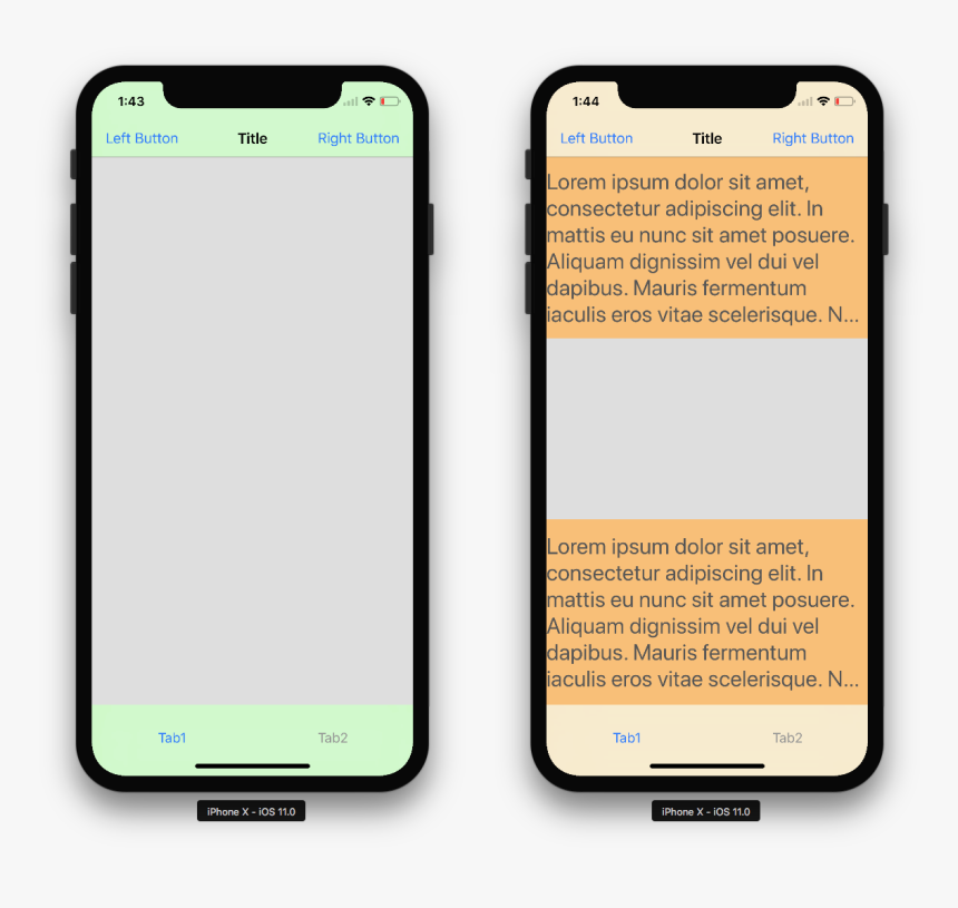 Iphone Clipart Blank Iphone - Iphone X Bottom Navigation Bar, HD Png Download, Free Download