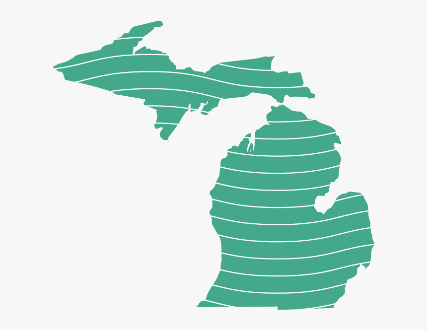 Michigan Counties Red Blue, HD Png Download, Free Download