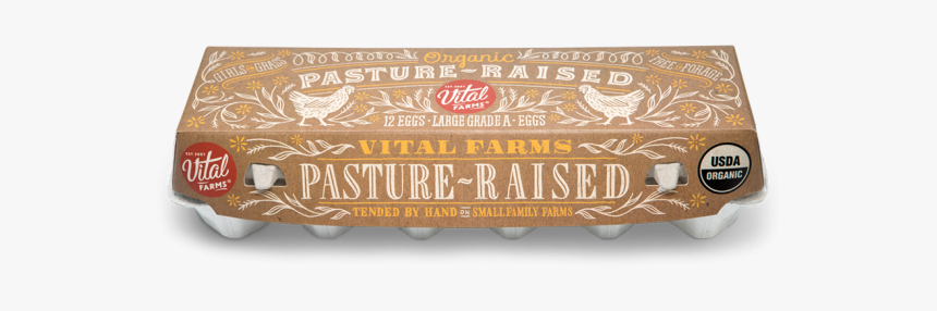 Organic Eggs Pasture Raised Grade A Vital Farms - Turrón, HD Png Download, Free Download