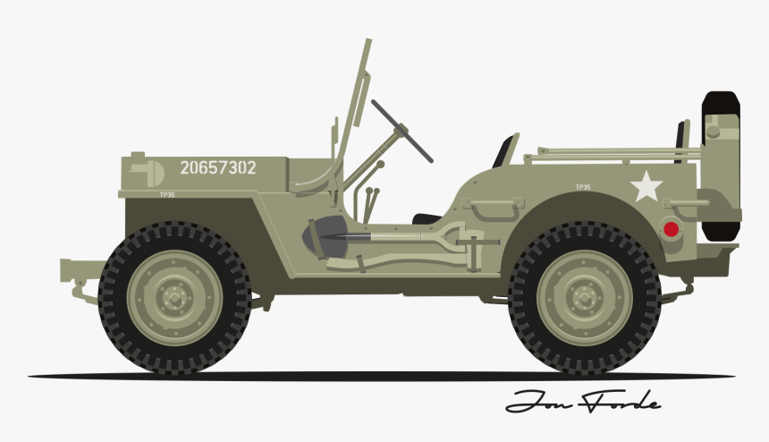 Jeep Willys Side View, HD Png Download, Free Download