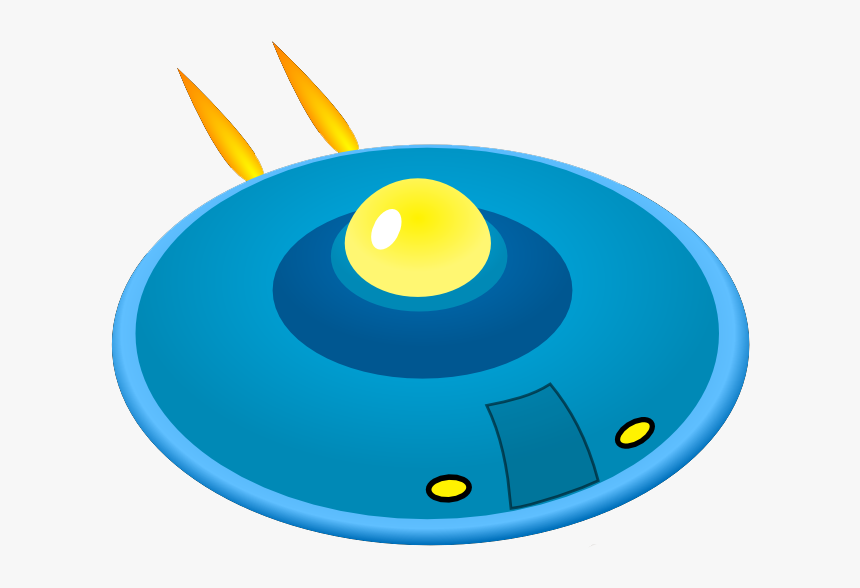 Space Clipart Flying Saucer - Flying Saucer Cartoon Art, HD Png Download, Free Download