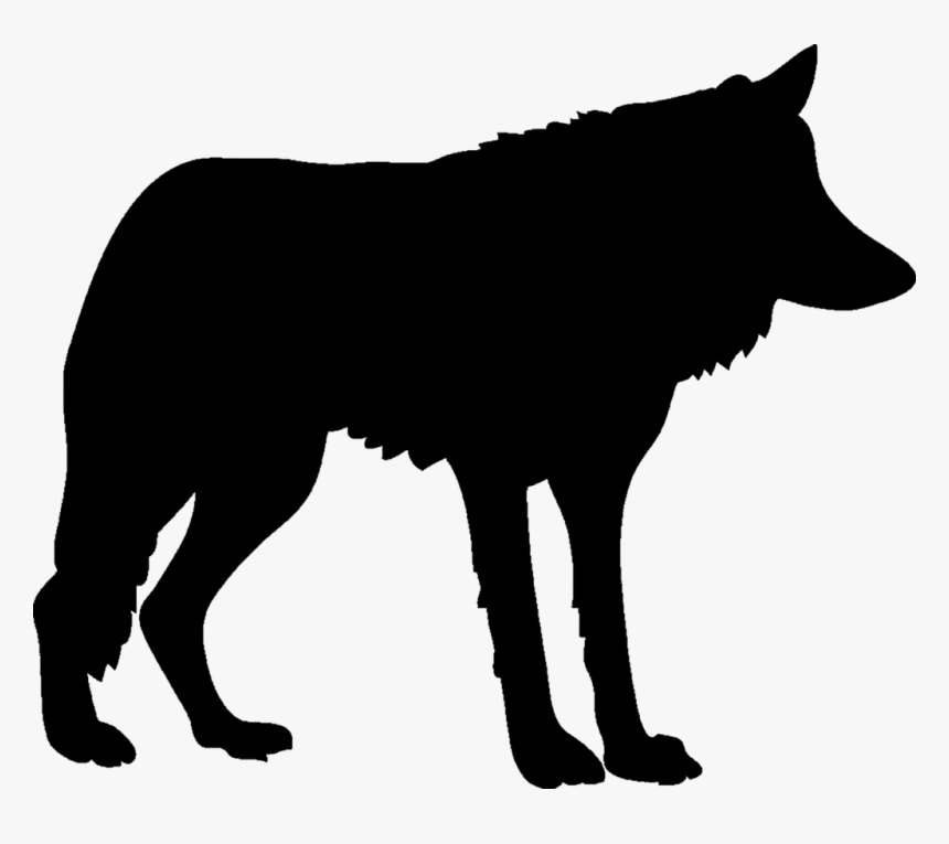 Animal, Canis Lupus, Predator, Silhouette, Wolf - Wolf Silhouette Clipart, HD Png Download, Free Download