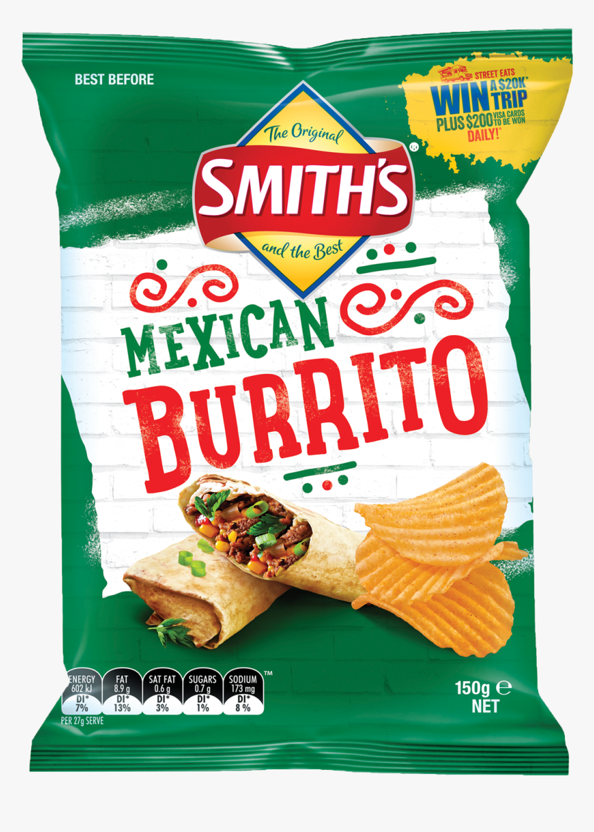 Smith"s Mexican Burrito Chips 150g, HD Png Download, Free Download