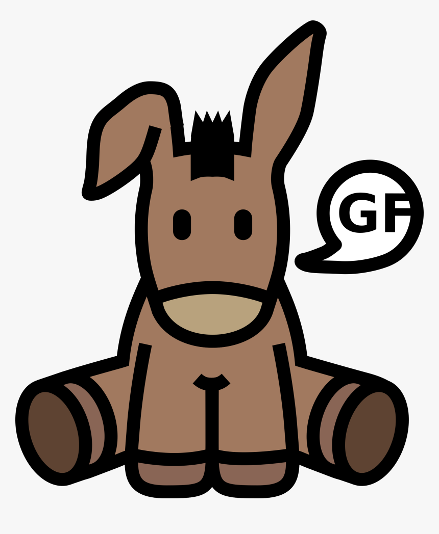 Iconified Donkey Clip Arts, HD Png Download, Free Download