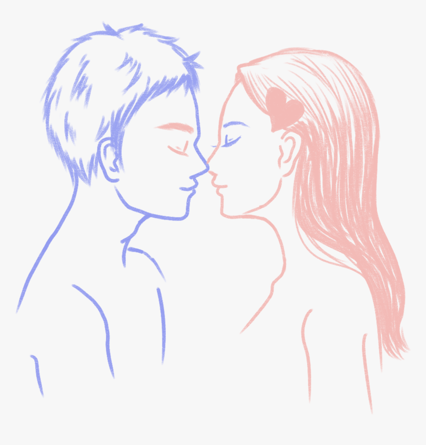 Hand Drawn Character Valentine Couple Png And Psd, Transparent Png, Free Download