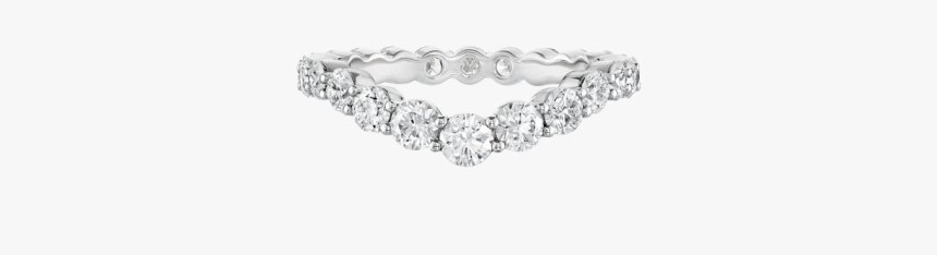 V-shape Diamond Wedding Band, HD Png Download, Free Download