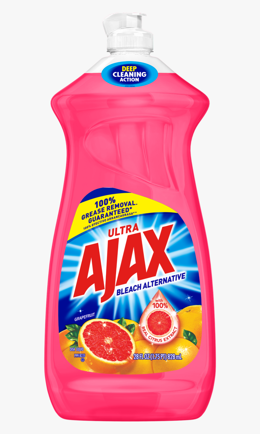 Ajax Ultra Triple Action Liquid Dish Soap, Bleach Alternative, HD Png Download, Free Download