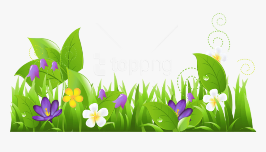 Free Png Download Grass And Flowers Png Images Background, Transparent Png, Free Download