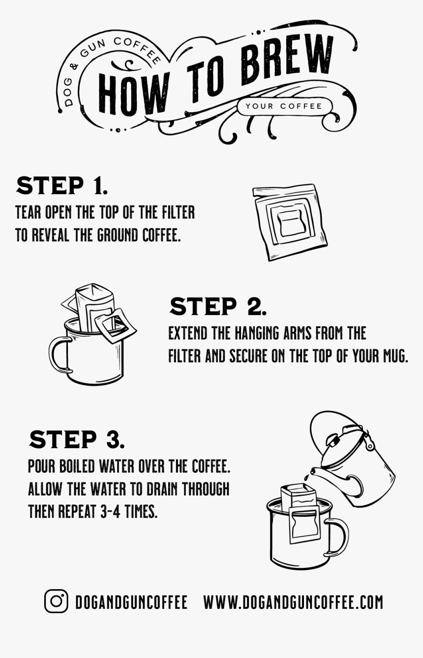 How To Brew Dog & Gun Coffee, HD Png Download, Free Download