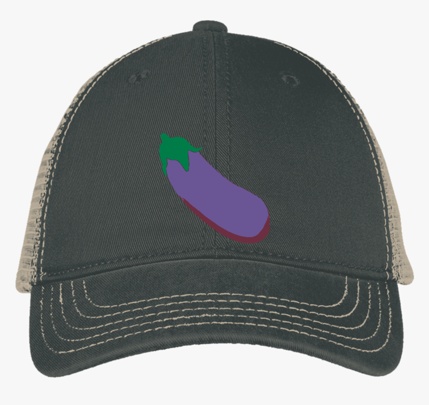 Eggplant Emoji Dt630 District Mesh Back Cap, HD Png Download, Free Download