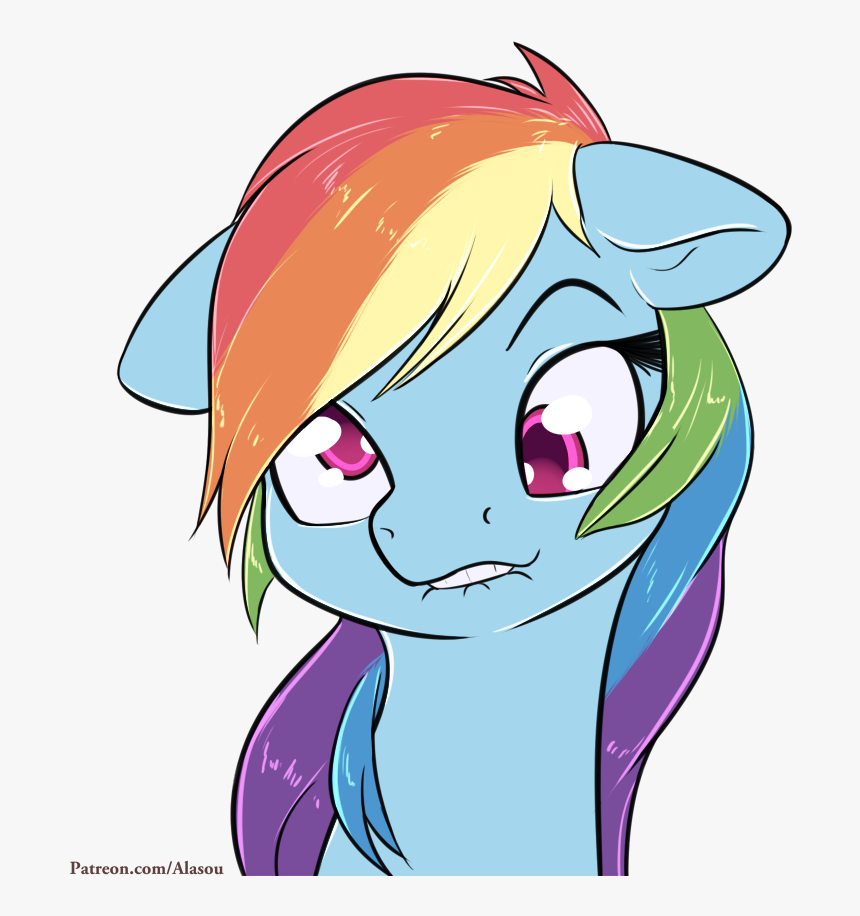 Alasou, Derp, Funny Face, Lip Bite, Patreon, Pony,, HD Png Download, Free Download