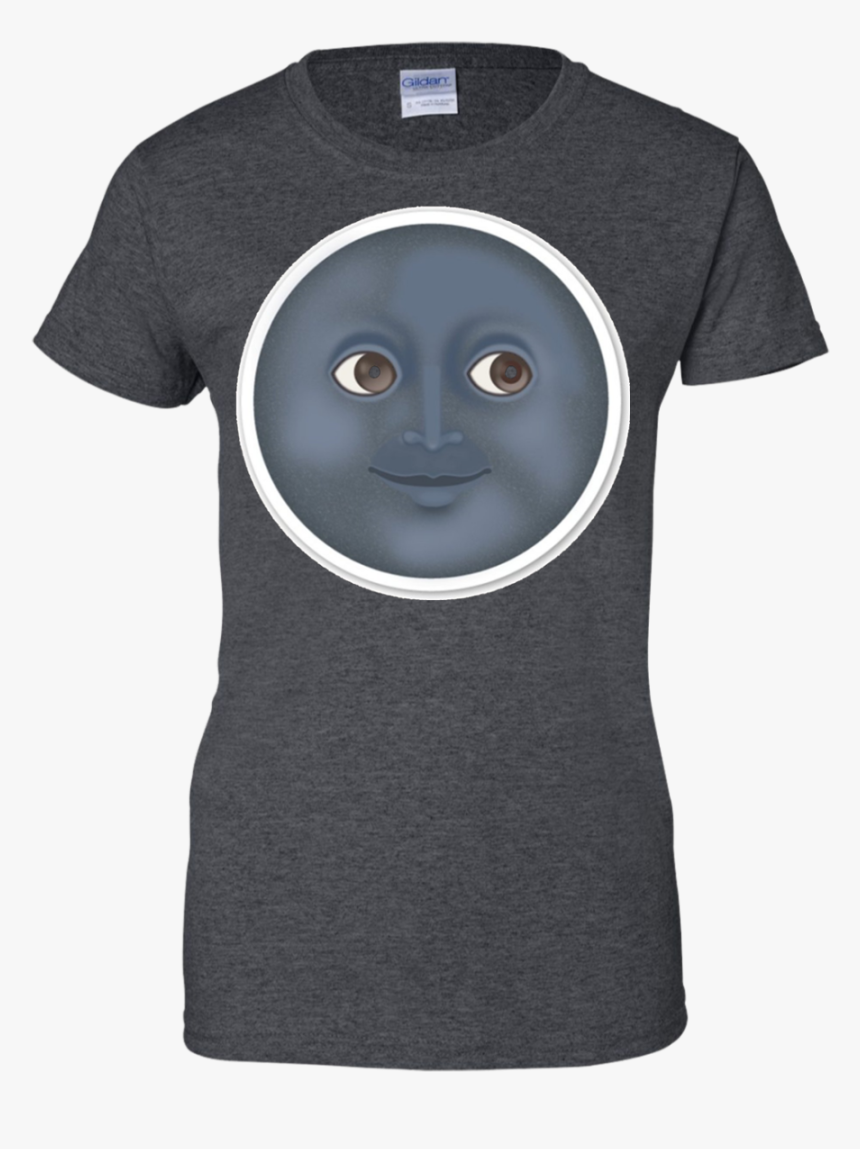 Moon Emoji T-shirt Face Sun Stars Space Sky Dark Night, HD Png Download, Free Download