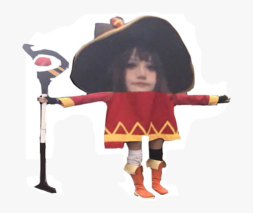 Megumin Cosplay T Pose , Png Download, Transparent Png, Free Download