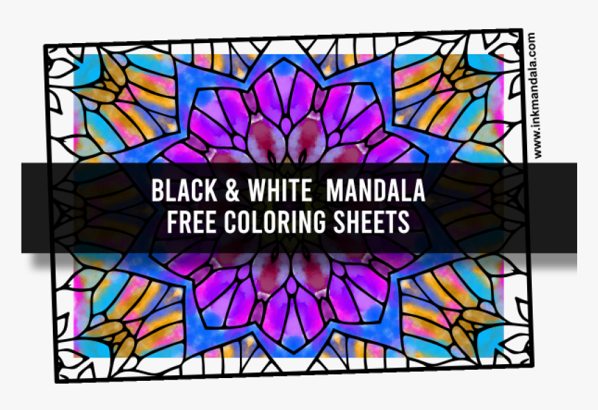 Mandala 9 Mandala Black And White Mandala To Color, HD Png Download, Free Download