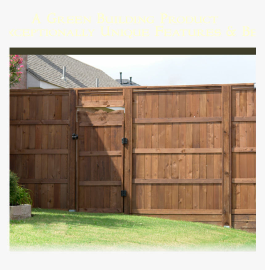 Ecofence Panels Pre Stained Wood Fence Panels A Green, HD Png Download, Free Download