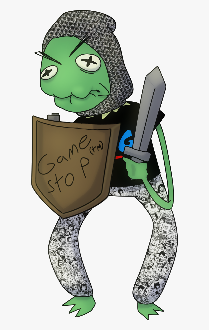 Fan Art Of Kermit The Frog With A Sword And Chainmail, HD Png Download, Free Download