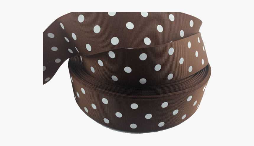 Ribbons [tag] Brown Polka Dot Grosgrain Ribbon, HD Png Download, Free Download