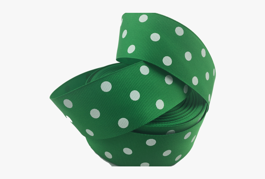 Ribbons [tag] Green Polka Dot Grosgrain Ribbon, HD Png Download, Free Download