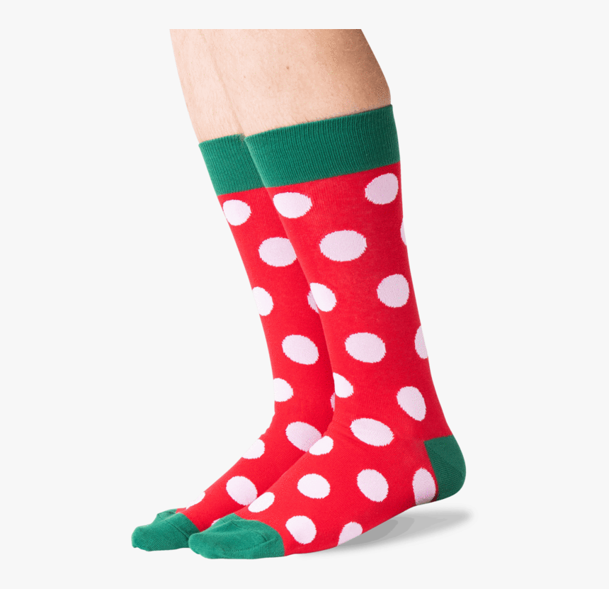Men"s Christmas Polka Dot Socks In Red Front"
 Class="slick, HD Png Download, Free Download