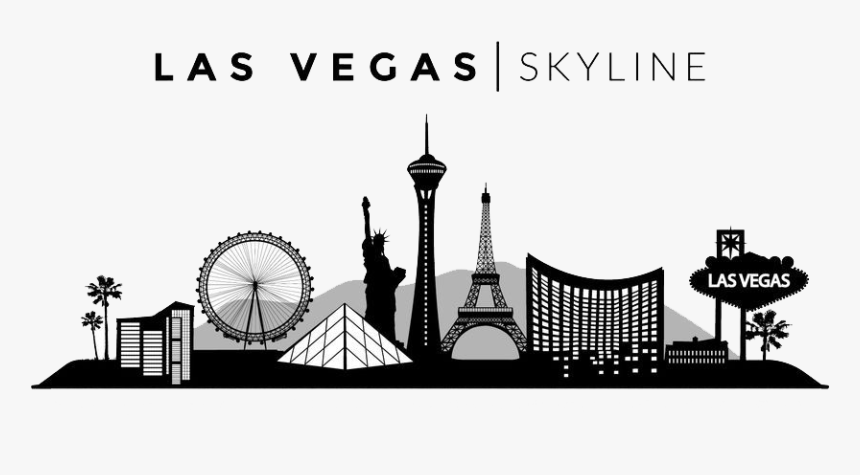 Las Vegas Skyline Png Free Background, Transparent Png, Free Download