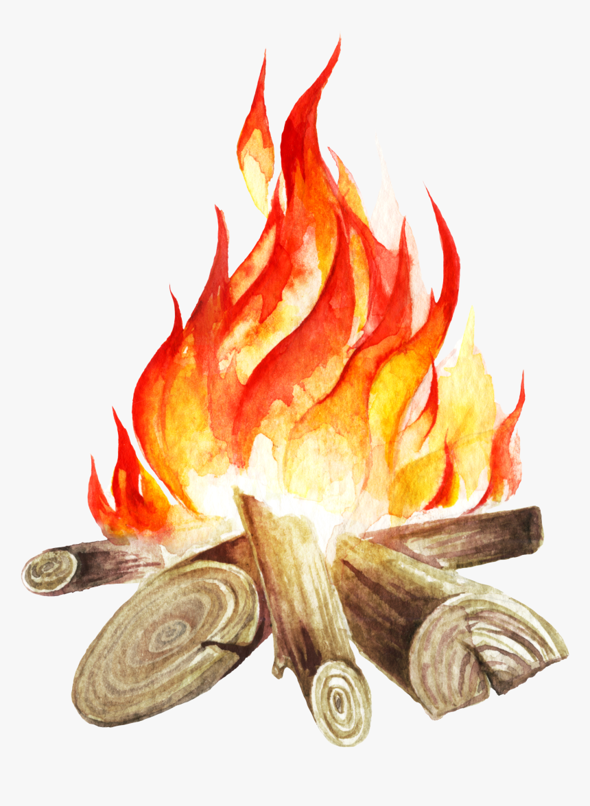 Bonfire Clipart Round Flame, HD Png Download, Free Download