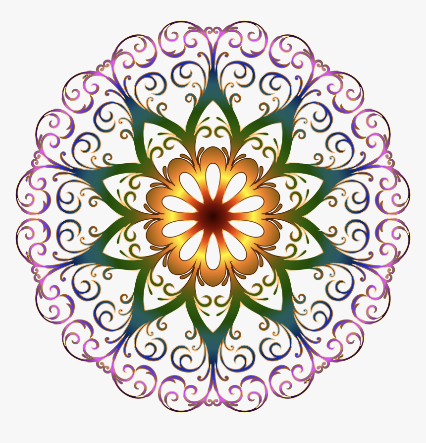 Round Flower Design Png Transparent Png , Png Download, Png Download, Free Download