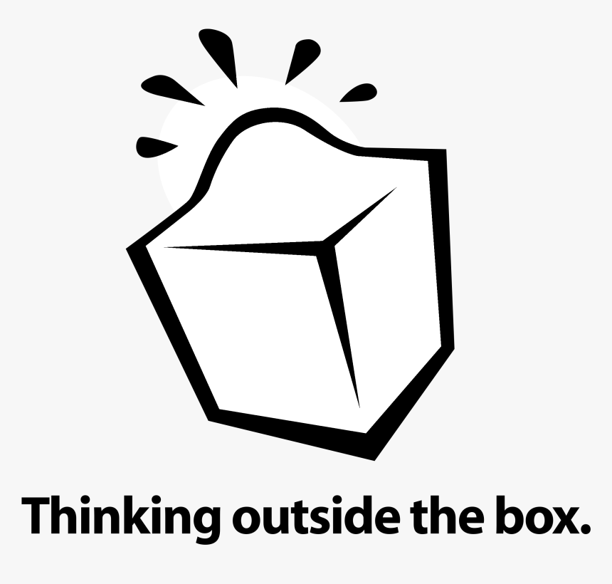 Thinking Outside The Box Logo Black And White, HD Png Download, Free Download
