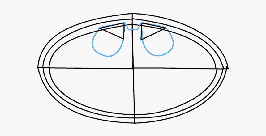 How To Draw Batman Logo, HD Png Download, Free Download