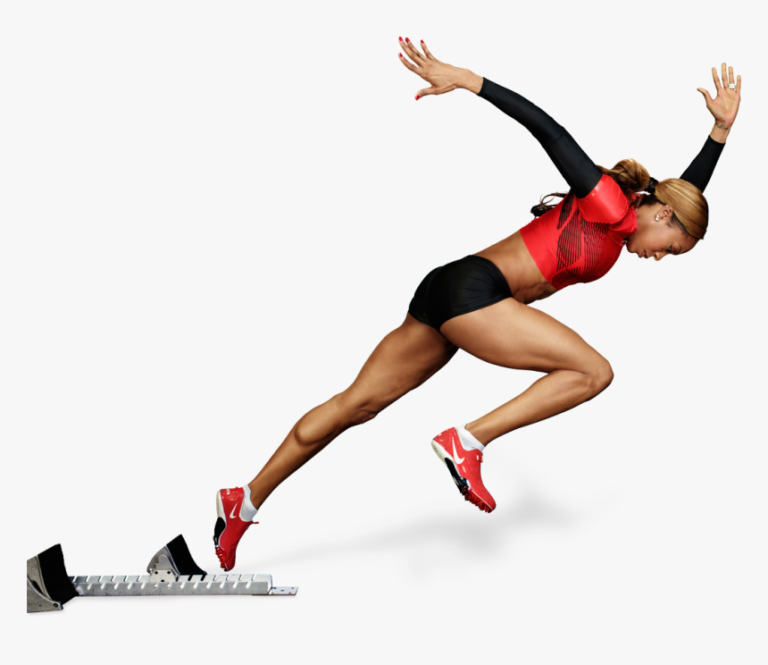 Clipart Woman Track And Field, HD Png Download, Free Download