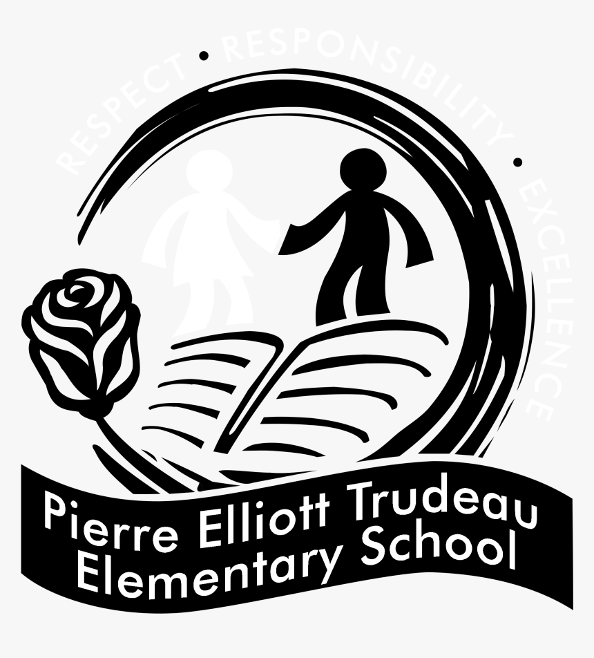 Pierre Elliott Trudeau Elementary School Logo Black, HD Png Download, Free Download