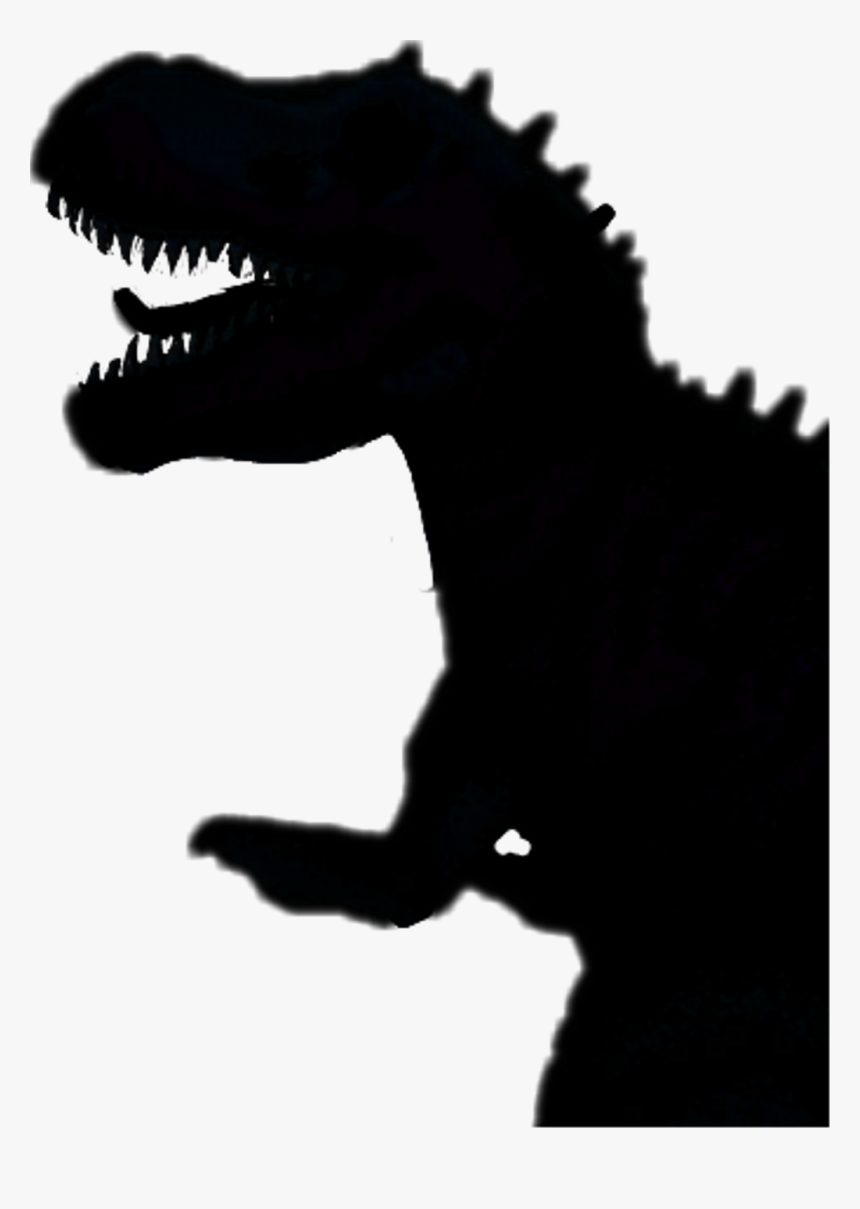 #ftesilhouette #t-rex #trex #dinosaur #silhouette #black, HD Png Download, Free Download