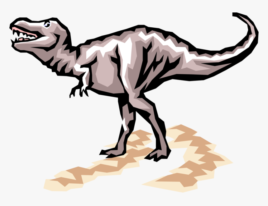 Vector Illustration Of Prehistoric Tyrannosaurus Rex, HD Png Download, Free Download