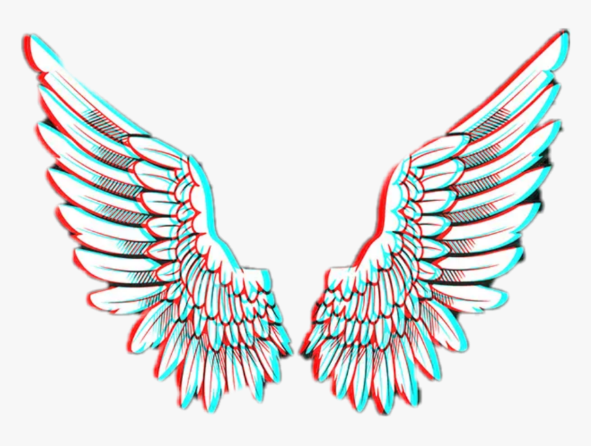 #freetoedit #angel #wings #glitch, HD Png Download - kindpng.