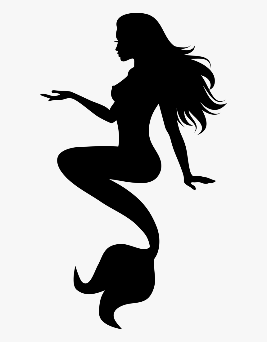 Mermaid Silhouette Custom Cover Engraving, HD Png Download, Free Download