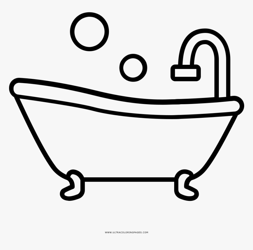 Outstanding Tub Coloring Page A Ordable Bathtub Fun, HD Png Download, Free Download