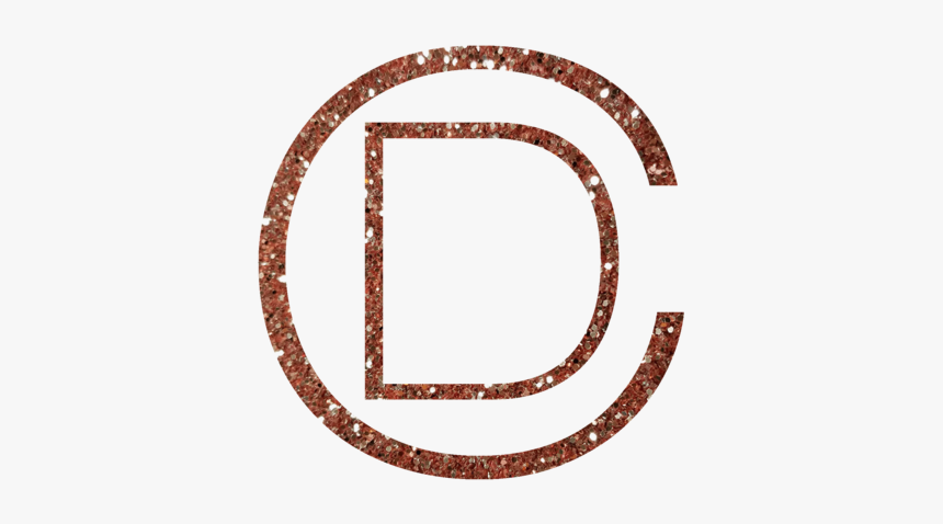 Dc Logo Rose Gold Sparkle, HD Png Download, Free Download