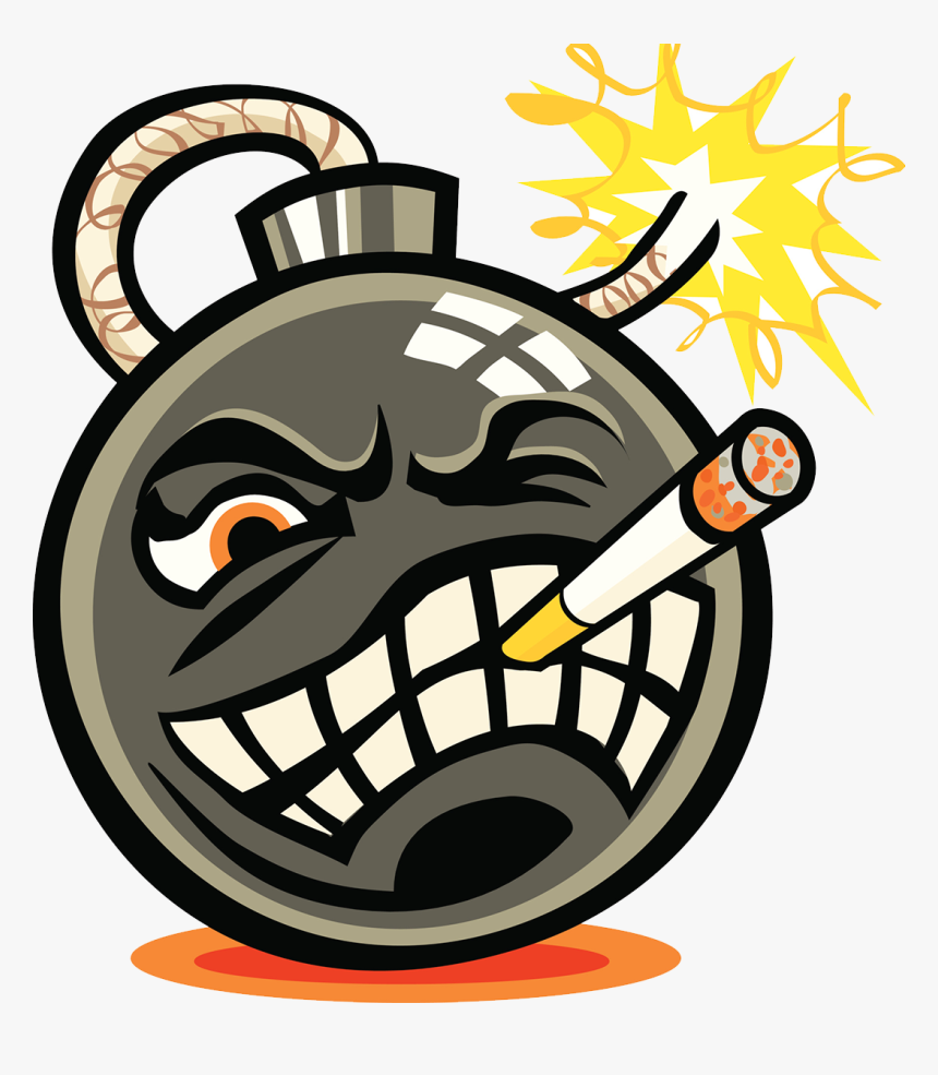 Smoking Bomb Cartoon Evil Png Download Free Clipart, Transparent Png, Free Download