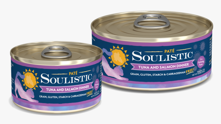 Soulistic Pates Tuna Salmon Lg Sm Cans V1r1, HD Png Download, Free Download