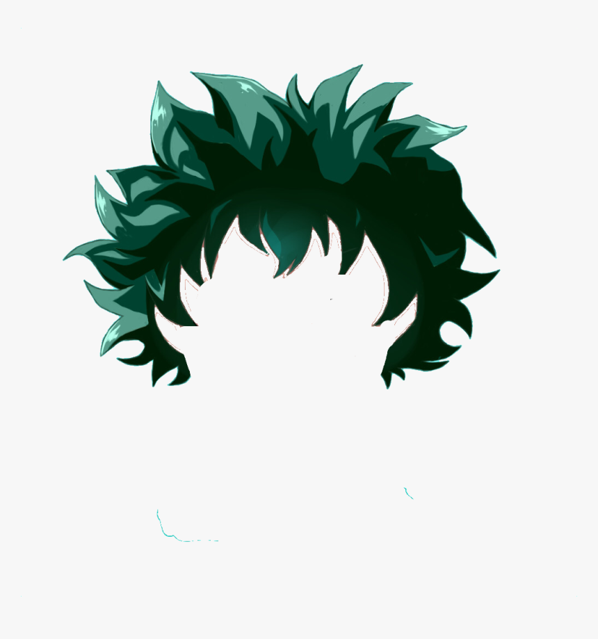 Deku Dekuhair Myheroacadamia Anime Green Hair Hd Png Download Kindpng - anime hair roblox