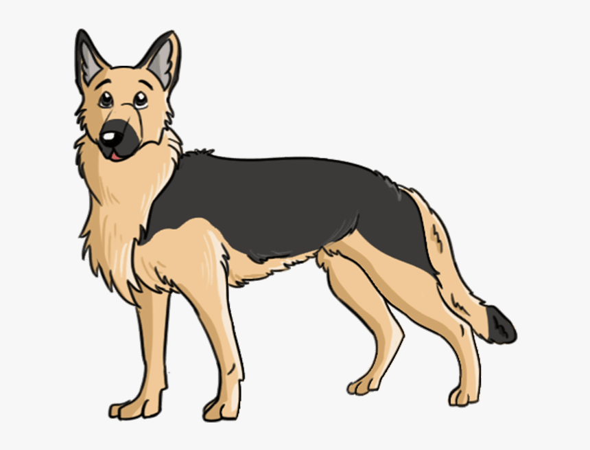 How To Draw German Shepherd, HD Png Download, Free Download