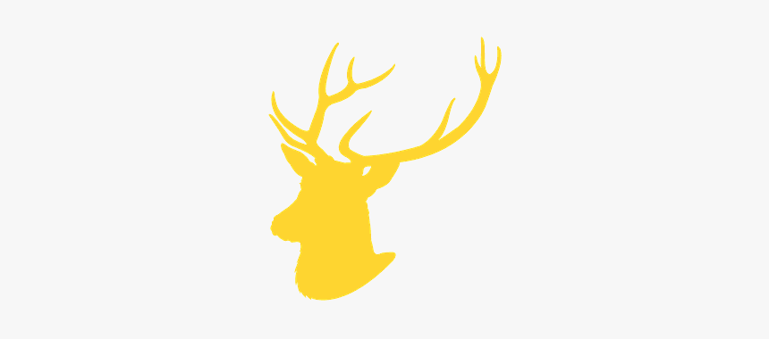 Deer Head Silhouette Png, Transparent Png, Free Download