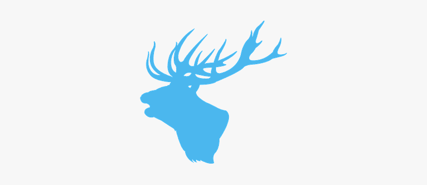 Deer Head Silhouette Png, Transparent Png, Free Download