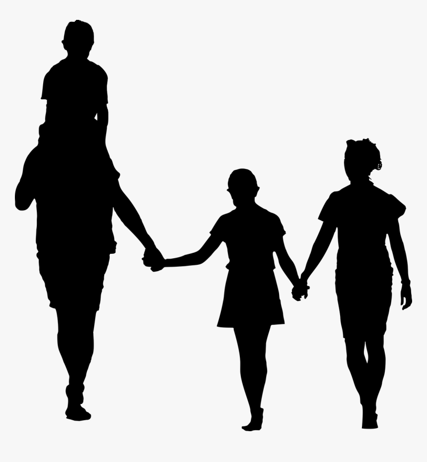 Family Silhouette Png, Transparent Png, Free Download