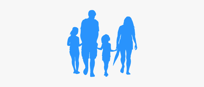 Family Silhouette Png, Transparent Png, Free Download