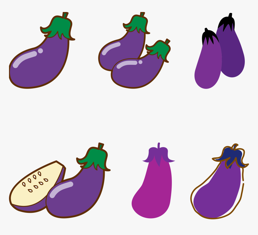Eggplants Icons Clipart , Png Download - 2 Eggplant Clipart, Transparent Png, Free Download
