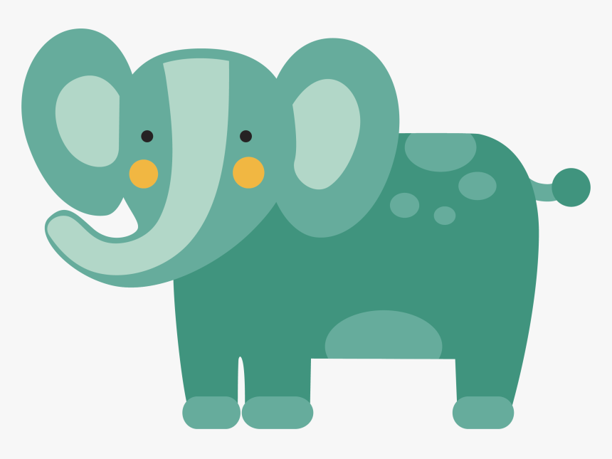 Grass Clipart Elephant Grass - Elephant Illustration Vector, HD Png Download, Free Download